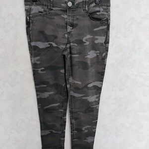 Democracy Ab-solution Gray Camo Skinny Ankle Jeans 12